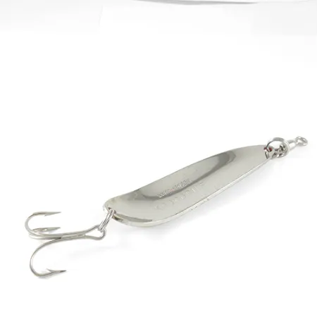 Luhr Jensen Krocodile, 1oz Hammered Nickel / Orange fishing spoon #1531