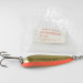  Luhr Jensen Krocodile, 3/4oz Hammered Gold / Red fishing spoon #1534