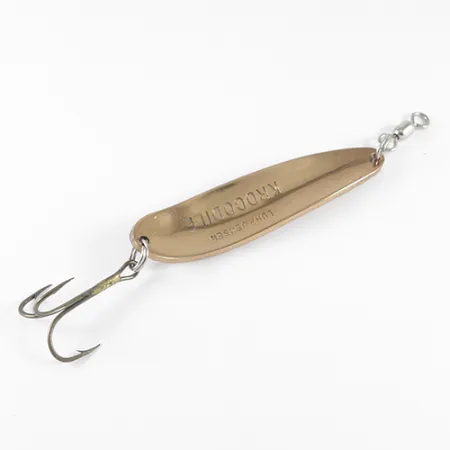 Luhr Jensen Krocodile, 3/4oz Hammered Copper / Red fishing spoon #1535