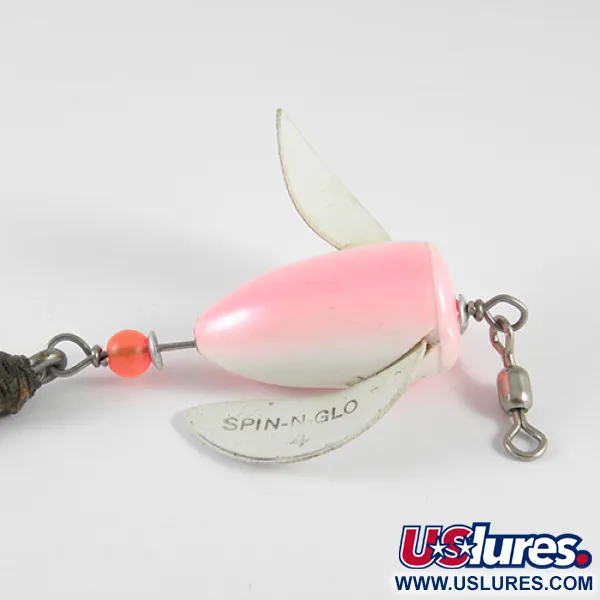 Vintage  Yakima Bait Worden's Spin-n-Glo Winged, 1/8oz Pink fishing #1544