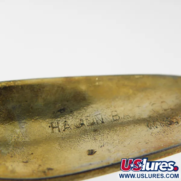 Vintage Hagen's, 2/5oz Gold fishing spoon #1549