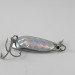 Vintage  Luhr Jensen Krocodile, 1/3oz Nickel / Hologram fishing spoon #1553