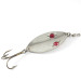 Vintage   Gibbs Ruby Eye Wiggler 3, 1oz Nickel / Red fishing spoon #1556