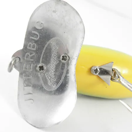 Vintage Fred Arbogast Jitterbug , 1/3oz Frog (Green) fishing lure #1564