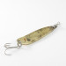 Vintage  Luhr Jensen Krocodile, 1/3oz Fluorescent Yellow / Red / Brass fishing spoon #1565