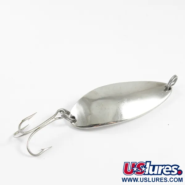 Vintage  Seneca Little Cleo (Hula Girl), 2/3oz Nickel fishing spoon #1587