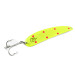 Vintage  Other King Flutter Devle 3200, 1/3oz Fluorescent Yellow / Nickel fishing spoon #1591