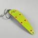 Vintage  Other King Flutter Devle 3200, 1/3oz Fluorescent Yellow / Nickel fishing spoon #1591