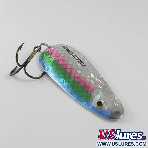 Vintage  Northland Forage Minnow, 3/4oz Rainbow Trout fishing spoon #1594