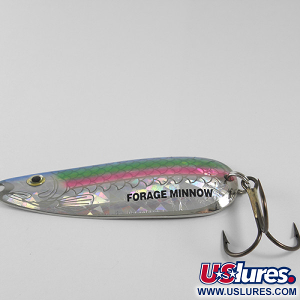 Vintage  Northland tackle Forage Minnow, 3/4oz Rainbow Trout fishing spoon #1594