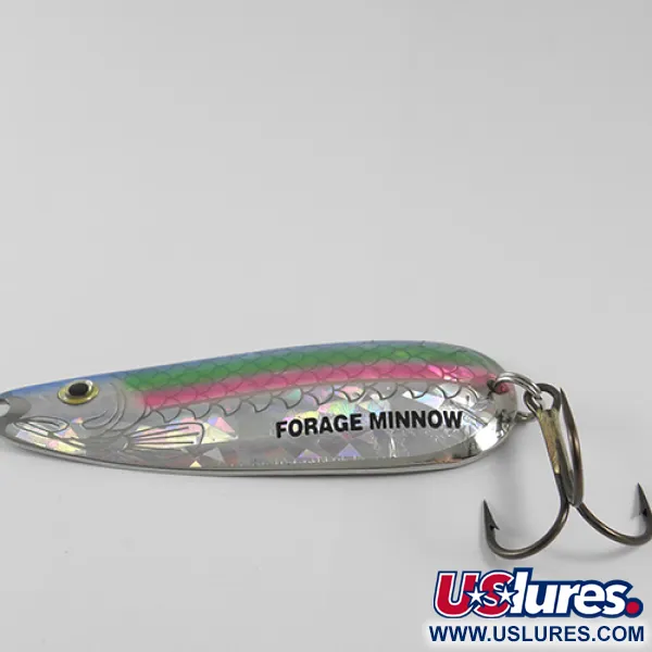 Vintage  Northland Forage Minnow, 3/4oz Rainbow Trout fishing spoon #1594