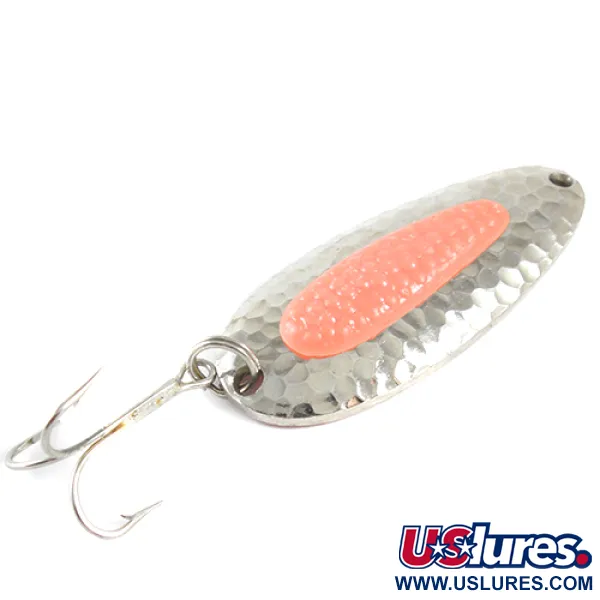 Vintage   Blue Fox Pixee , 3/4oz Nickel / Orange fishing spoon #1595
