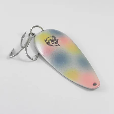 Vintage Eppinger Dardevle Dardevlet , 3/4oz Pearl (Rainbow Pearl / Nickel) fishing spoon #1612