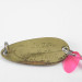 Vintage  Luhr Jensen Les Davis Hotrod, 1/4oz Hammered Gold fishing spoon #1615