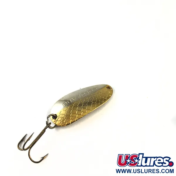 Vintage   Thomas Colorado, 1/4oz Gold / Nickel fishing spoon #1616