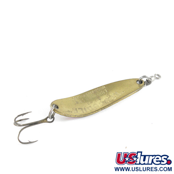 Vintage  Luhr Jensen Krocodile Die #3, 1/3oz Brass fishing spoon #1631