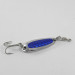Vintage  Luhr Jensen Krocodile, 1/4oz Nickel / Blue fishing spoon #1635