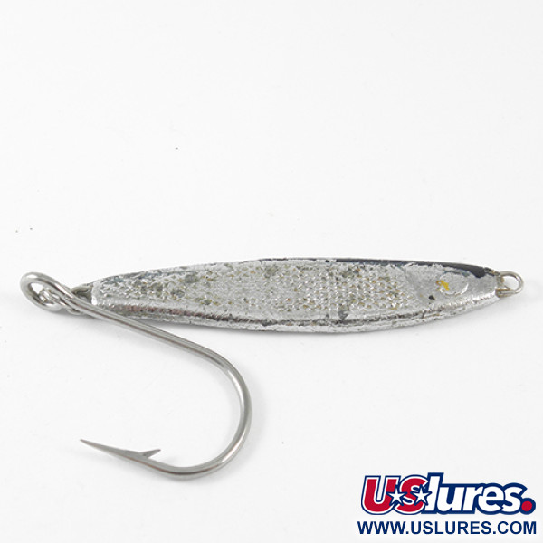 Vintage  Unknown Jig Lure, 2/3oz Nickel fishing spoon #1651