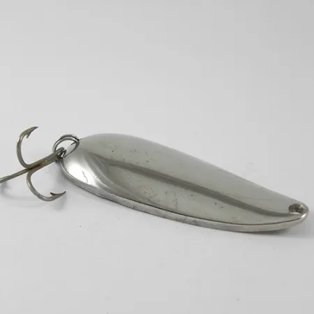 Vintage Eppinger Dardevle Rok't Devlet, 1 1/4oz Nickel fishing spoon #1656