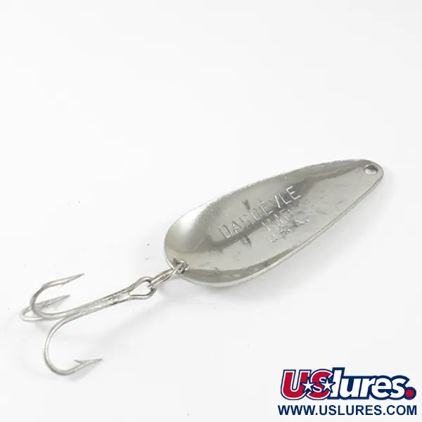 Vintage  Eppinger Dardevle Imp, 2/5oz Hammered Nickel fishing spoon #1659