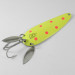 Vintage  Eppinger Dardevle Klicker, 1oz Fluorescent Yellow / Red / Nickel fishing spoon #1660