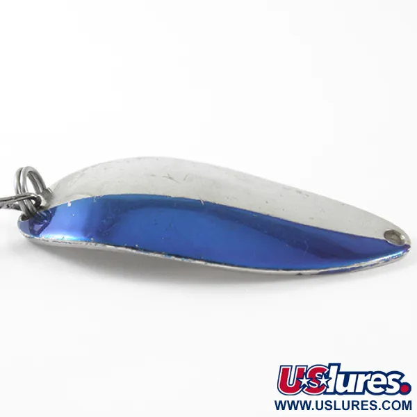 Vintage  Seneca Little Cleo (Hula Girl), 1/2oz Nickel / Blue fishing spoon #1666