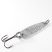 Vintage  Unknown Zip Flatlure, 1 1/2oz Silver fishing spoon #1694