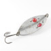 Vintage  Hofschneider Red Eye Wiggler, 1oz Nickel / Red Eyes fishing spoon #1705