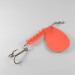 Vintage  Luhr Jensen Dave Davis, 3/5oz Fluorescent Orange / Hammered Nickel spinning lure #1712