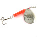 Vintage  Luhr Jensen Dave Davis, 3/5oz Fluorescent Orange / Hammered Nickel spinning lure #1712