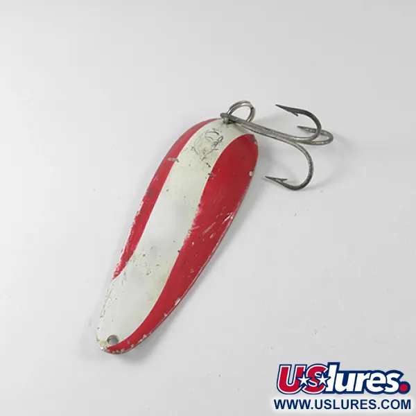 Vintage  Eppinger Dardevle, 1oz Red / White / Nickel fishing spoon #1713