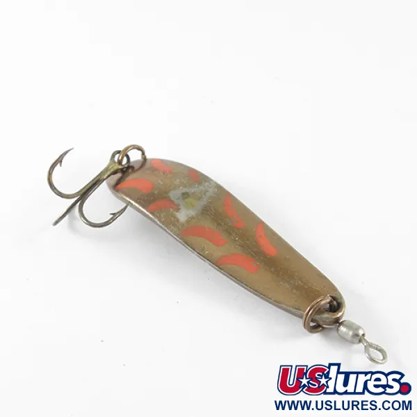 Vintage  Luhr Jensen Krocodile Die #3, 1/2oz Copper fishing spoon #1715