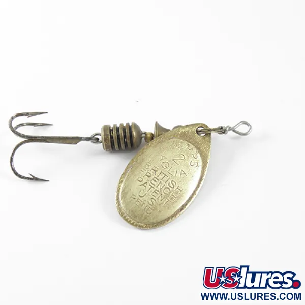 Vintage   Mepps Aglia 2, 3/16oz Brass spinning lure #1718