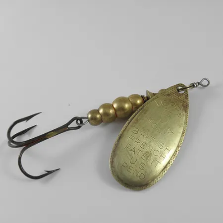 Vintage Mepps Aglia 5, 1/2oz Brass spinning lure #1719