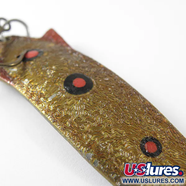 Vintage   Johnson Slimfish, 2/3oz Bronze (Brass) fishing spoon #1723