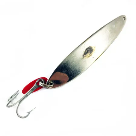 Vintage Bay de Noc Swedish pimple, 3/4oz Nickel fishing spoon #1726