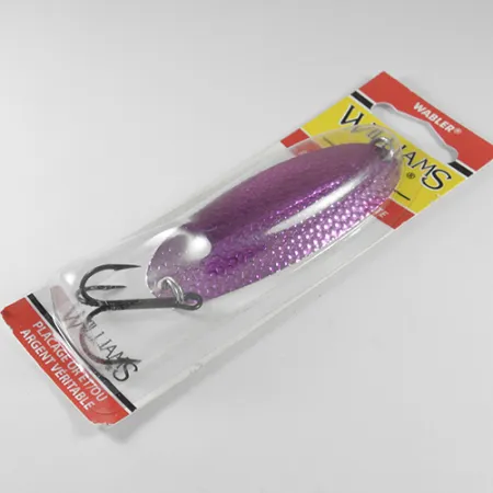 Williams Wabler W60, 3/4oz Purple / Silver (Silver Plated) fishing spoon #1736