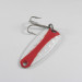 Vintage   Len Thompson #11, 1/2oz Red / White / Brass fishing spoon #1747