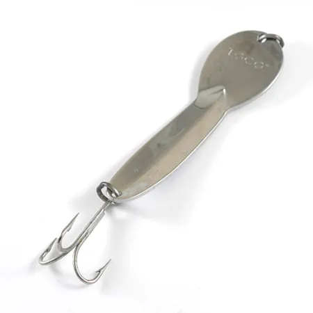 Vintage Glen Evans Loco 4, 1/3oz Nickel / Blue fishing spoon #1750