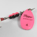 Vintage   Mepps Aglia 4 dressed, 1/3oz Fluorescent Pink spinning lure #1755