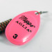 Vintage   Mepps Aglia 3, 1/4oz Fluorescent Pink spinning lure #1757