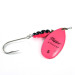 Vintage   Mepps Aglia 5, 1/2oz Fluorescent Pink spinning lure #1759