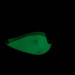 Vintage  Acme K.O. Wobbler Glow, 3/4oz White / Green glow (Glow in Dark) fishing spoon #1760