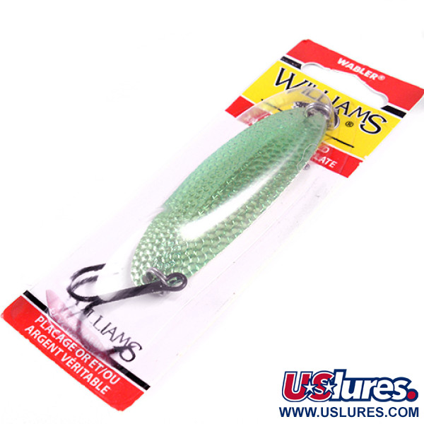 Williams Wabler W60, 3/4oz Silver / Green (Silver Plated) fishing