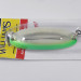   Williams Wabler W50 Glow, 1/2oz Silver / Green (Silver Plated, with fluorescent stripe) fishing spoon #1766