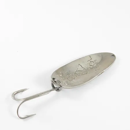 Vintage Seneca Little Cleo (Hula Girl), 1/3oz Blue / Nickel fishing spoon #1770