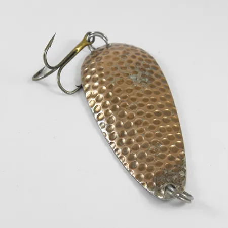 Vintage Eppinger Dardevle Dardevlet , 3/4oz Hammered Copper fishing spoon #1773