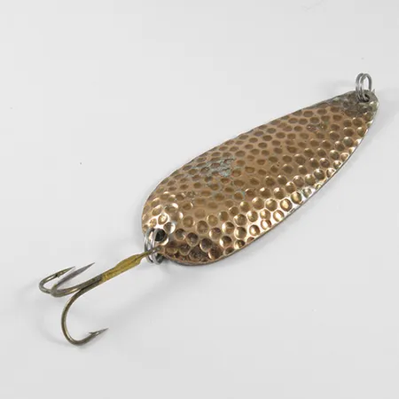 Vintage Eppinger Dardevle Dardevlet , 3/4oz Hammered Copper fishing spoon #1773