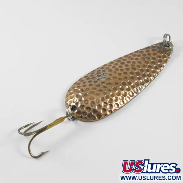 Vintage Eppinger Dardevle Dardevlet , 3/4oz Hammered Copper fishing spoon #1773