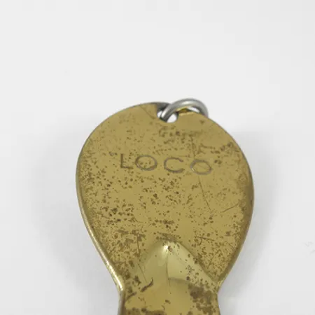 Vintage Glen Evans Loco 4, 3/4oz Gold fishing spoon #1775